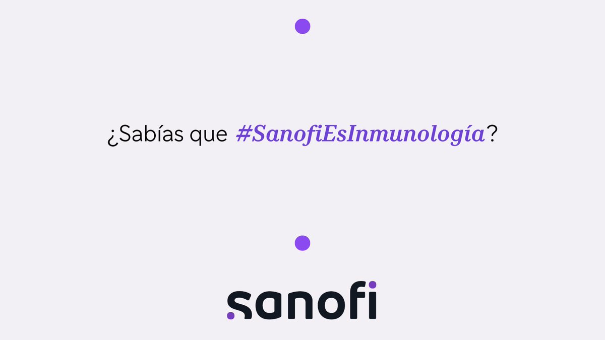 📅Con motivo del #DíaMundialInmunología, te contando una ambición que tenemos: Ser líderes mundiales en #inmunología conectando los puntos entre varias enfermedades crónicas e infecciosas. Como: 🔸Dermatológicas. 🔸Respiratorias. 🔸Autoinmunes. #SanofiEsInmunología