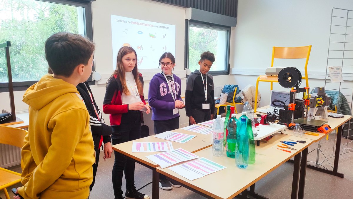 👏Félicitations aux 7 groupes de collégiens qui ont participé à la finale académique du concours #CGénial. Le collège Albert Calmette, lauréat de cette session 2024, décroche sa place pour la finale nationale du 15 mai aux côtés des lycées Darnet de St-Yrieix et Perrier de Tulle.