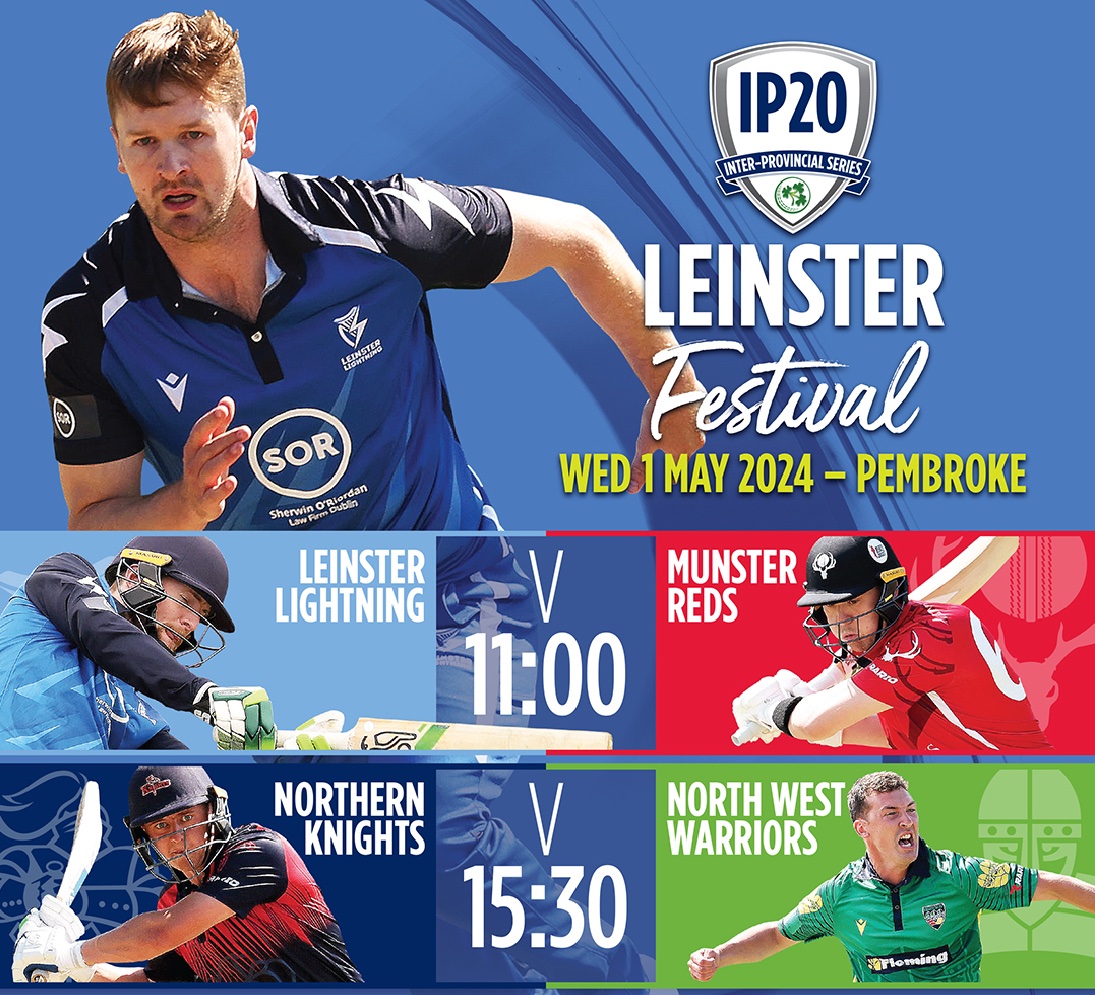 💙IP20 FESTIVAL (1-3 MAY)💙 🦊 @pembrokecricket 🏏 11.00am & 3.30pm Thanks @SherwinORiordan, sponsors @CL_LLightning⚡️