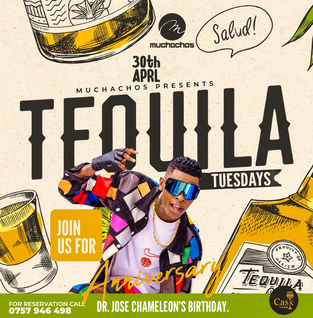 We celebrate legends tonight, we cut @JChameleone’s cake tonight. 🔥🔥🔥

Join us for Uganda’s musical legend’s birthday tonight at @CaskLoungeKla as we toast to #TequilaTuesday Anniversary.