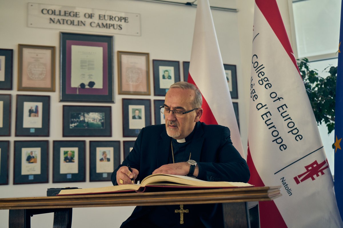 We had the honour of hosting an extraordinary individual, Cardinal Pierbattista Pizzaballa, Patriarch of Jerusalem @LPJerusalem , who delivered a high-level lecture titled 'Religious Leadership in Times of War: Lessons from Gaza'. The event commenced with a violin performance…