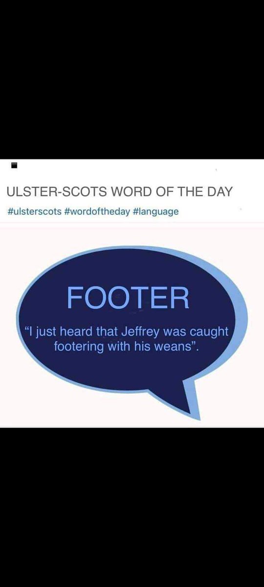Since the @duponline are so fond off #UlsterScots language this us for them!