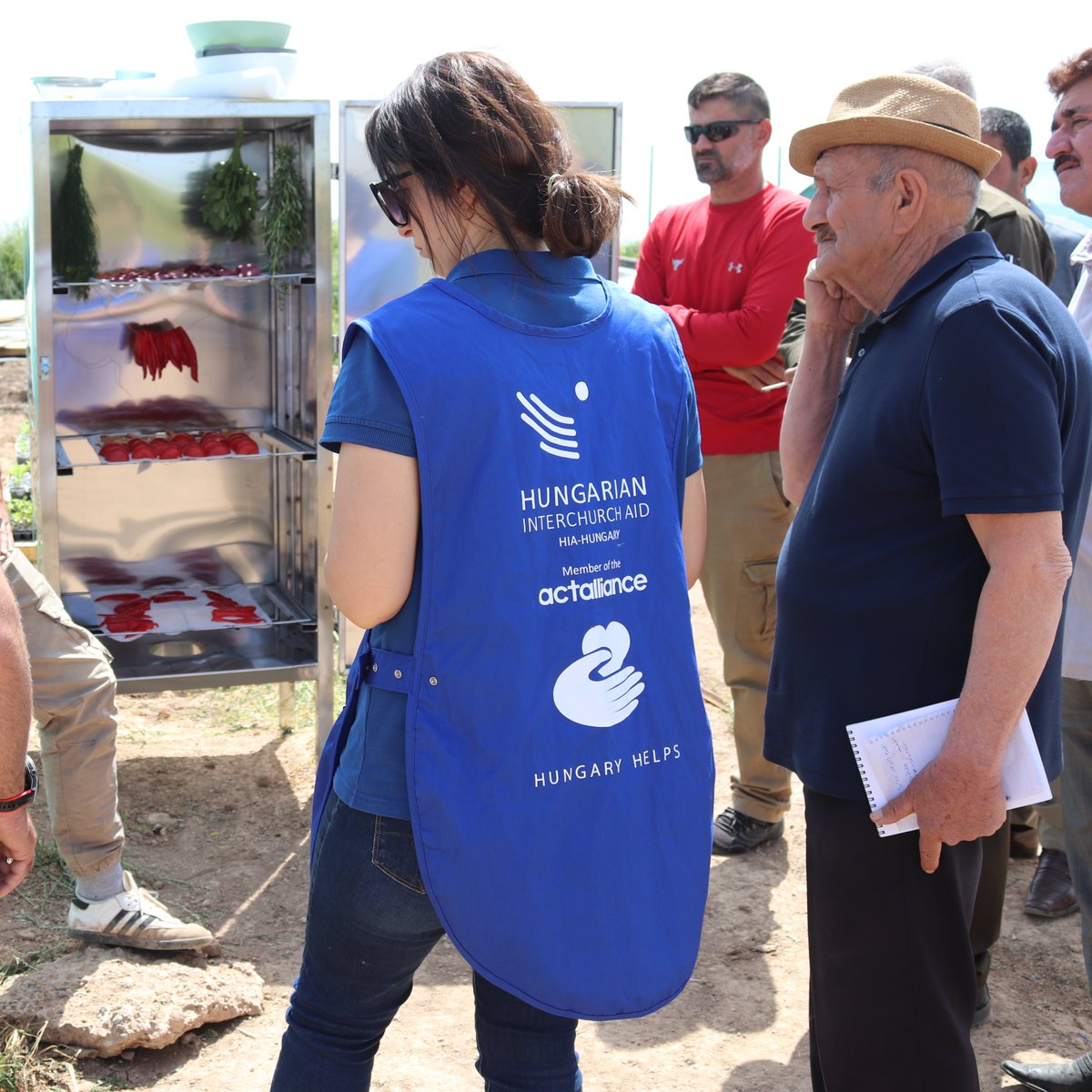 🇮🇶Drying, pickling, fermentation & cheesemaking - the agricultural courses on our demonstration farm in Alqosh, Iraq continue. 15 local farmers completed 5 days of training on food processing & preservation, enabling them to add further value to their produce with these practices