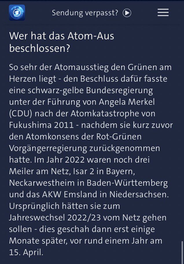 Schau einer an. Da wird still und heimlich ein Wort in der Überschrift gelöscht. Der nachfolgende Unsinn bleibt stehen. Keine Korrektur unten im Text. Der Stand des Artikels immer noch „26.04.2024 17:01 Uhr“. Wie kann das sein @ARDde?