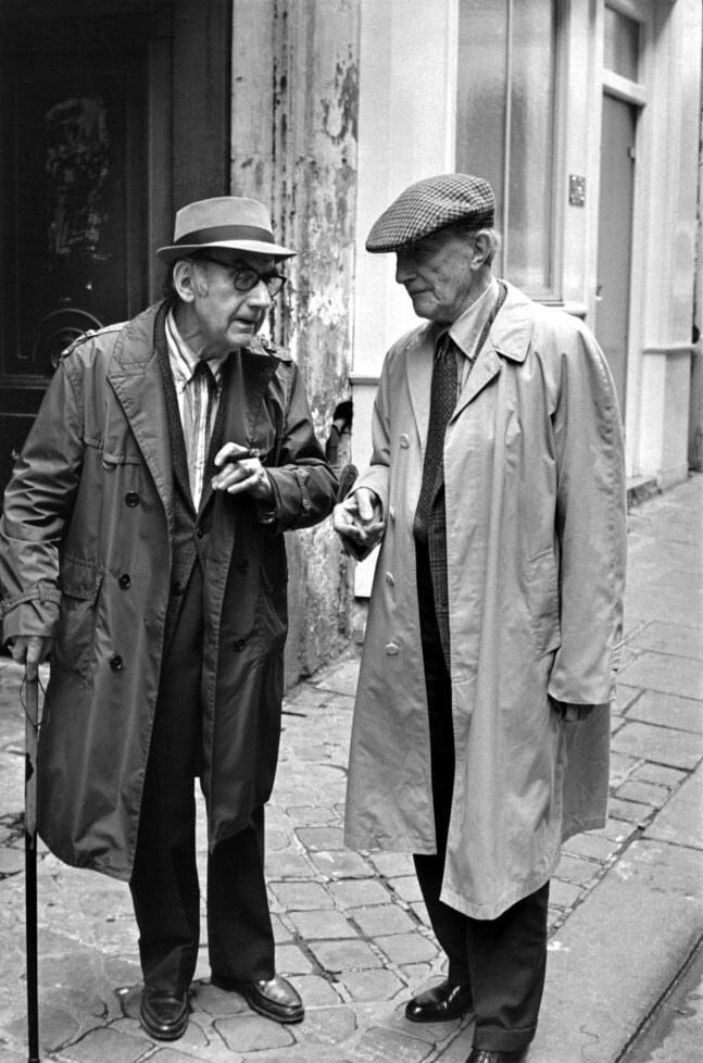 Henri Cartier-Bresson. Man Ray et Marcel Duchamp 1968. Paris
