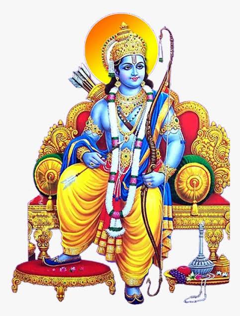 According to valmiki ramayana prabhu sreeram handsome ,destroyer of foes, broad shoulders, strong armed,having conchshaped neck,knee long arms ,a noble head ,and great prowess,he is tall with shining complexion ,well developed chest lustrous body