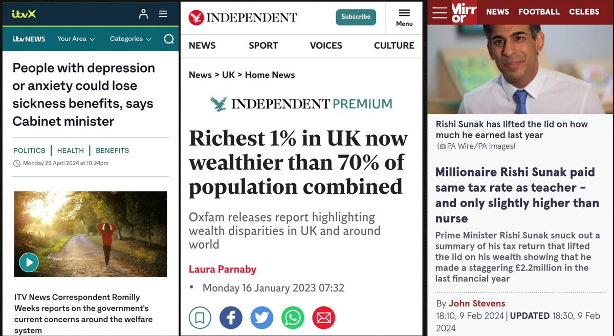 The richest 1% in the UK are now wealthier than 70% of the population combined, but the Tories are looking to reform the welfare system, not the broken tax system.

Tories are only looking after the richest 1%, not the people in need.

#r4today #BBCBreakfast #GMB #kayburley