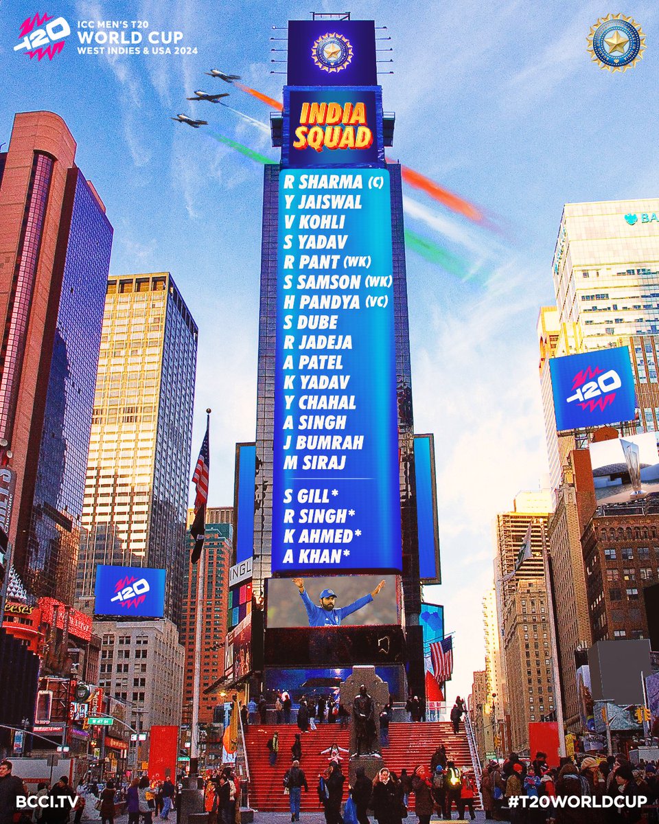 India’s Squad For <a href="/ICC/">ICC</a> Men’s #T20WorldCup2024 🇮🇳. #TeamIndia #T20WorldCup24