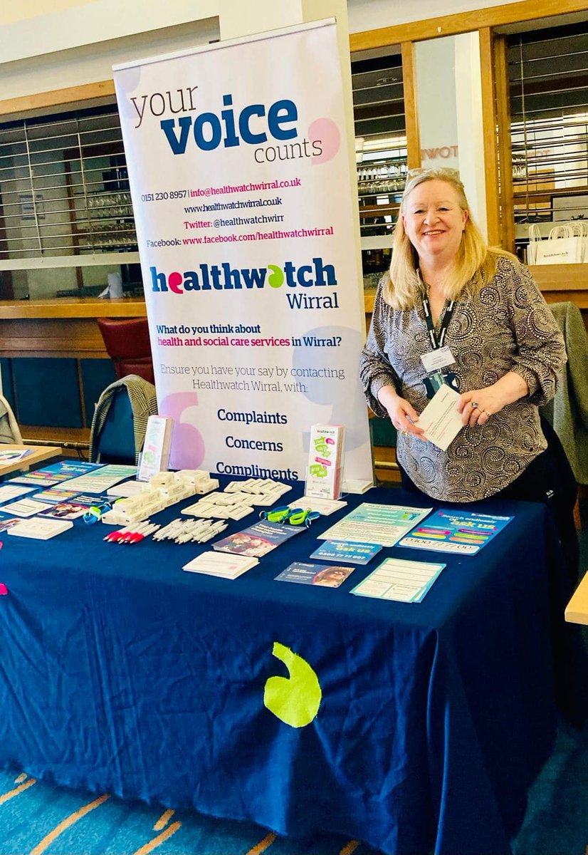 Healthwatch Wirral is at the NHS IMPACT- Improving Patient Care Together event today with our colleagues from across Cheshire and Mersey.

#LeadingForImprovement #ShareForBetterCare #qualityimprovement #inclusionmatters