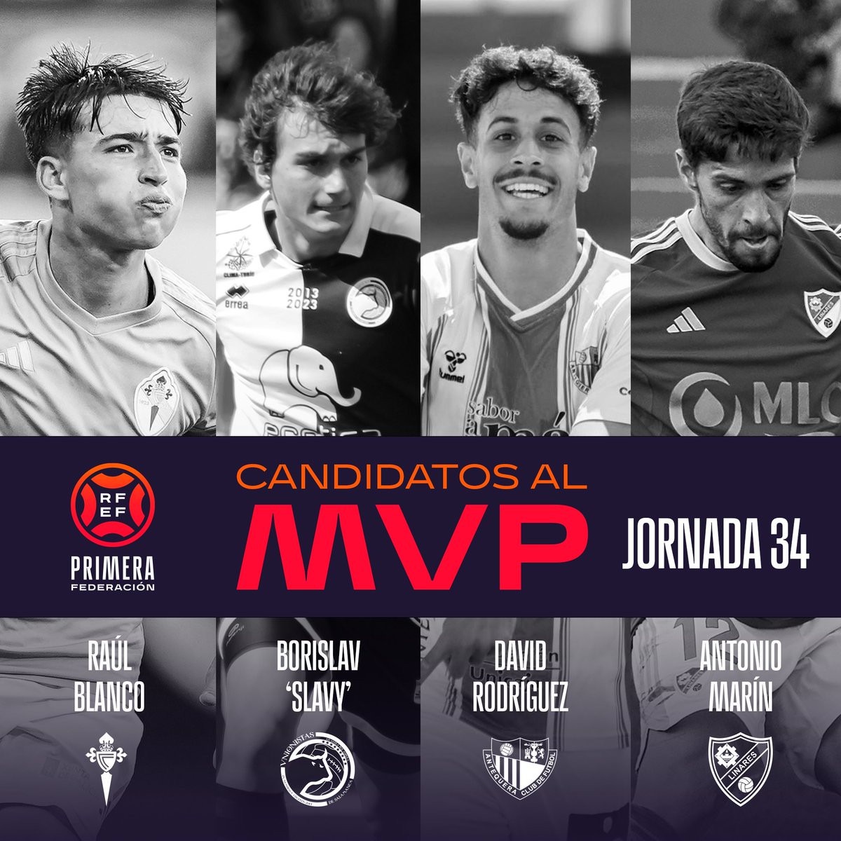 🔥 ¡Buscamos al jugador más decisivo de la 𝗝𝗢𝗥𝗡𝗔𝗗𝗔 𝟯𝟰!

#PrimeraFederación