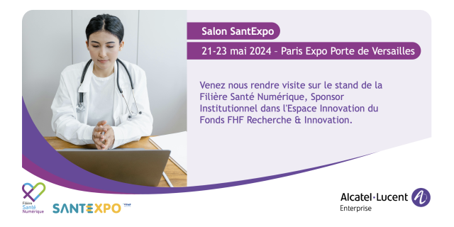 📅 Venez rendre visite à @ALUEnterprise au salon incontournable de la santé SantExpo du 21 au 23 mai à Porte de Versailles en présence de la Filière Santé Numérique. Obtenez votre badge visiteur dès maintenant ! #WhereEverythingConnects bit.ly/44trsvV