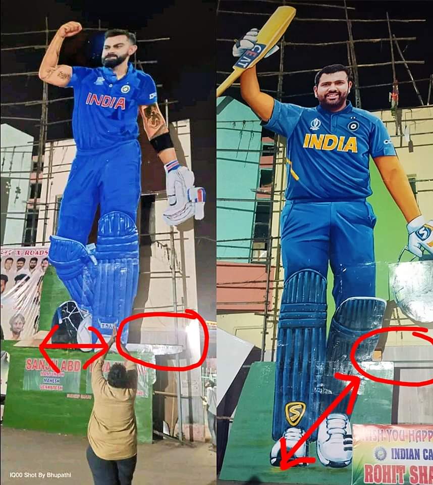 Rohit Sharma Fans are official fathers of Virat Kohli who owns them on social media and in real life too 😂🔥 Talk about levels !! #HappyBirthdayRohit