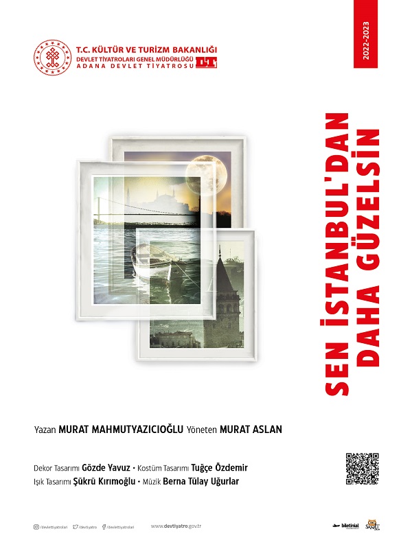 'ADANA DT' 'SEN İSTANBUL'DAN DAHA GÜZELSİN' ⏱️ 30 Nisan Salı, 20:00 📍Adana 01 Burda PGM Biletlere @sanatcepte uygulamamız ile biletinial.com/tr-tr/tiyatro/… ulaşabilirsiniz.