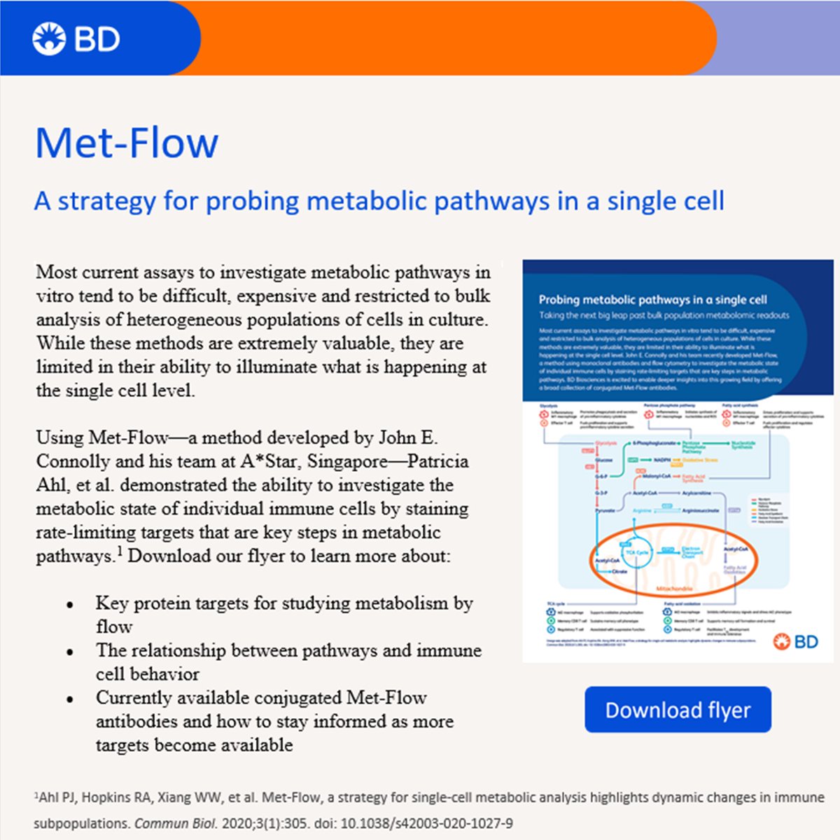 A call for tools to unlock single-cell immunometabolism research rdcu.be/dErOJ 
A step in the good direction by @BDBiosciences (but still many steps to make)

Link to flyer: bdbiosciences.com/content/dam/bd…

Limited set of Met-Flow antibodies:
bdbiosciences.com/en-us/search-r…