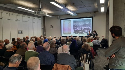The last day of #Archive30 @ARAScot ask #WhyArchives - yes, holding decision makers to account, sense of identity etc, but archives are enjoyable! Here's the crowd engaging with archives at our @Ravensrodd talk earlier in April.
@HullMaritime @hull_libraries @ArchiveHashtag