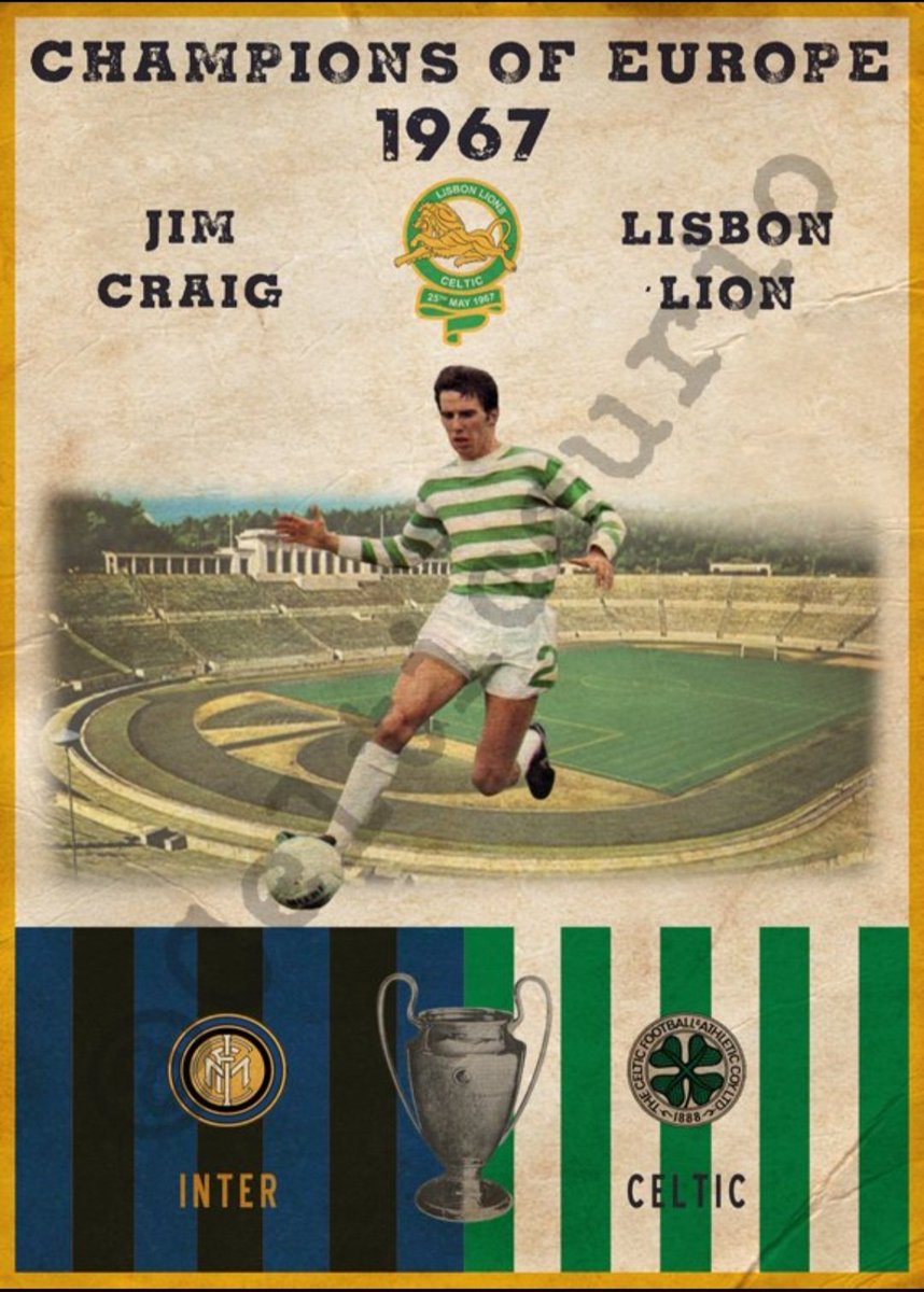 Happy 81st Birthday to Lisbon Lion Jim Craig 🥳 🍀