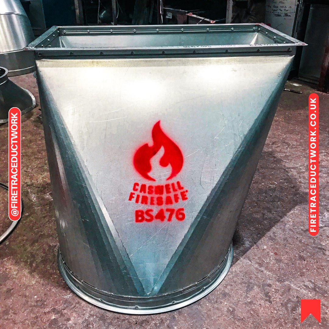 Here we have some more fine examples of our fire-rated ductwork - These specs are square-to-round ducts. Ensure the safety of your workplace with our Firetrace specifications. If it has to be fire-rated, it has to be Firetrace. 🔥 1/3 #FireSafety