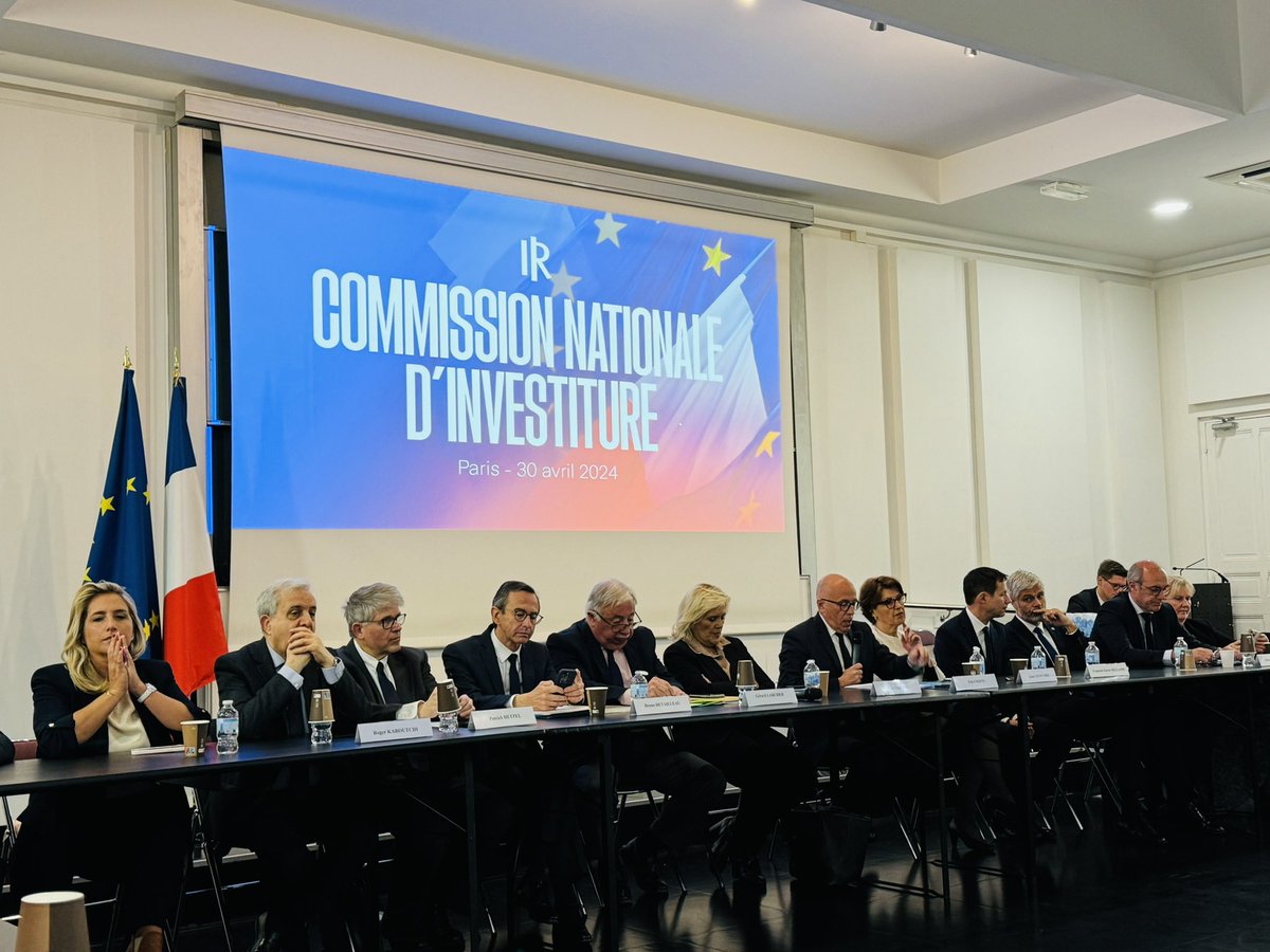 Ce matin en Commission Nationale d’Investiture @lesRepublicains aux côtés de notre candidat @fxbellamy #Europeennes2024