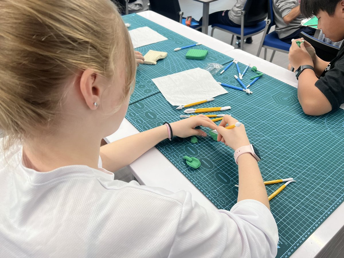 CurtisHegge's tweet photo. If we want to make 3D printed character in MYP Design, letβs model it out of clay first! Love this!! @AISGZ #mypdesign #gr8design https://t.co/kfJVlVZ9es