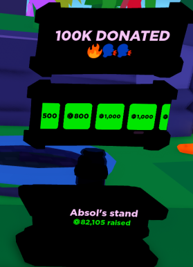 AbsoluteVailor's tweet image. FINALLY REACHED 100K DONATED ON PLS DONATE WOHOO! 🔥🗣️ #PlsDonateGame