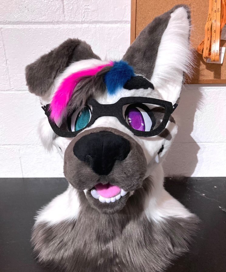 Old suit came in for a quick refurb! New eyes, eyelids, and fresh shave