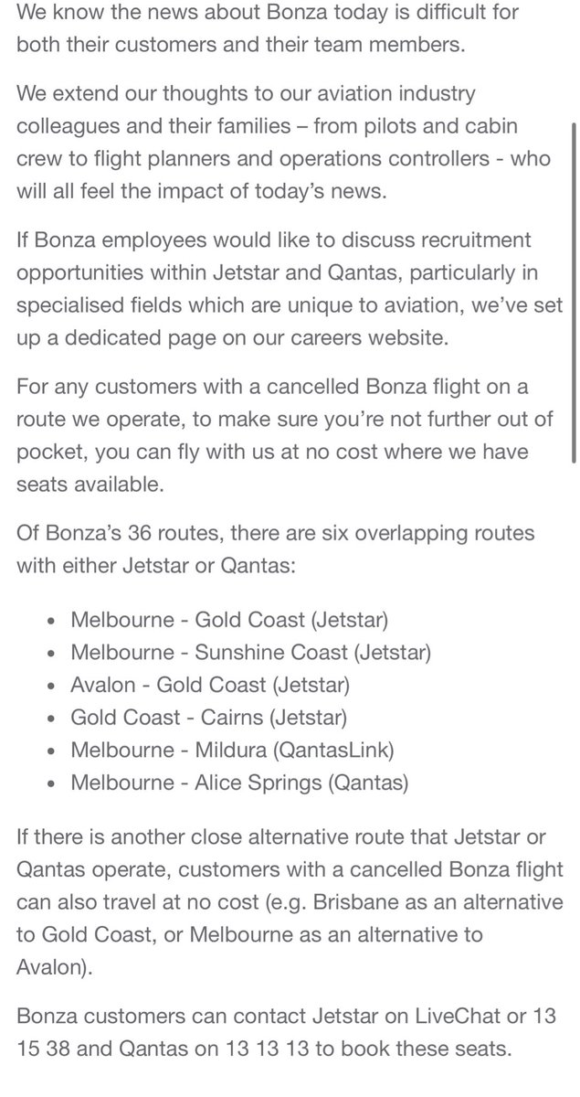 Updated statement on support for Bonza customers: newsroom.jetstar.com/statement-on-s…