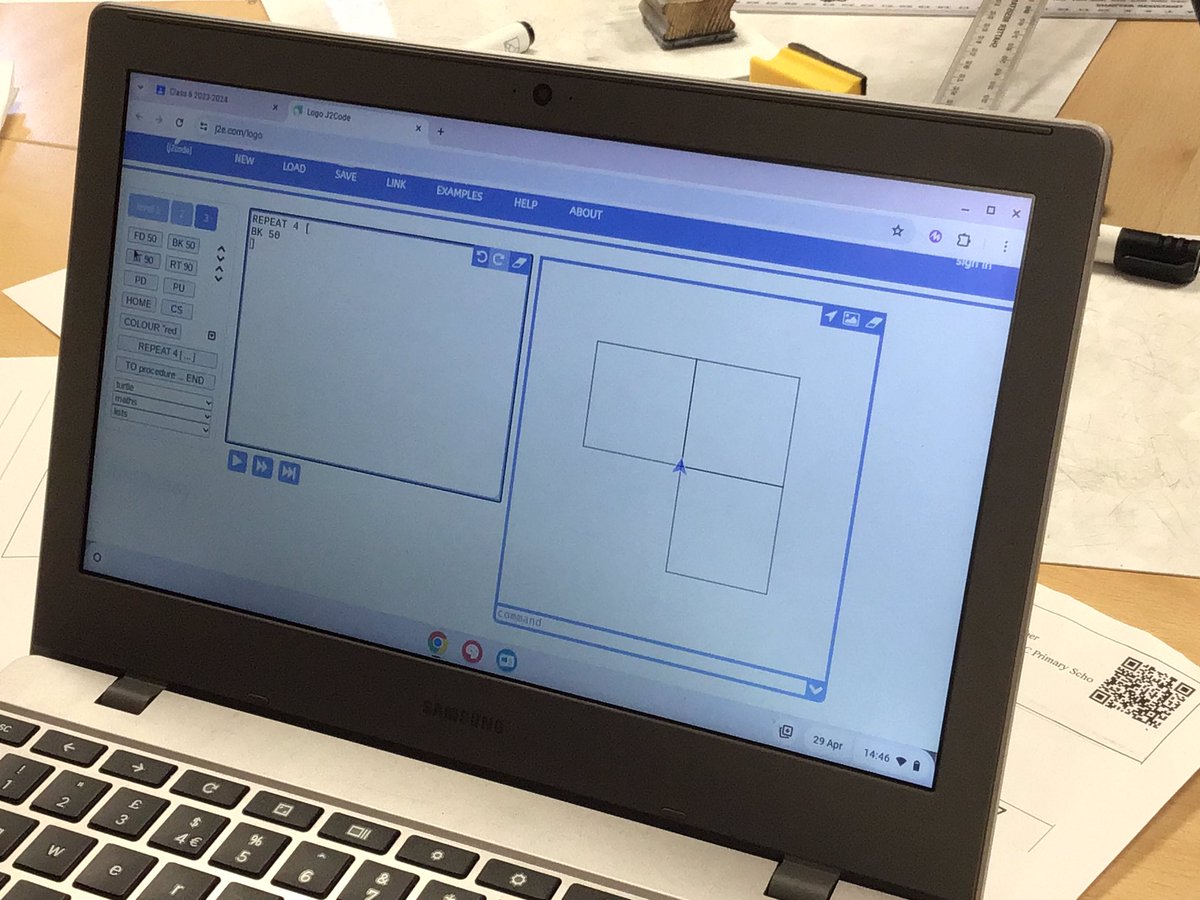 Our computing superstars used repeating algorithms this week. #StHerbertsComputing