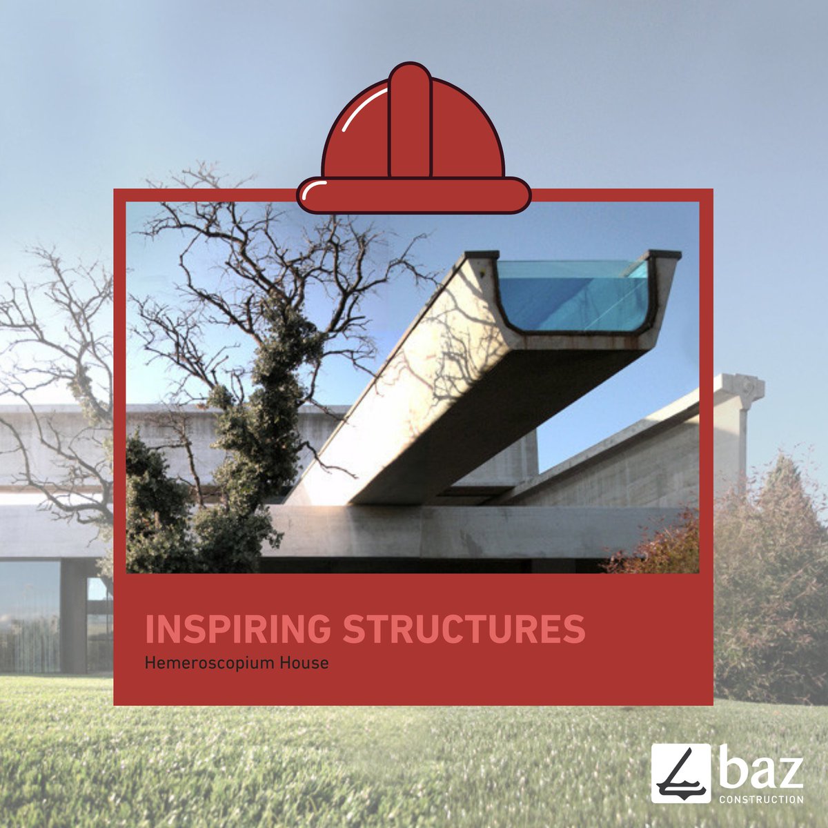 Inspiring Structures: 'Hemeroscopium House'.

#BazConstruction #BazAcademy #CivilEngineering #build #construction #ConstructionTechnology #ConstructionTrends #inşaat #inşaatsektörü #inşaatmühendisi #architecture