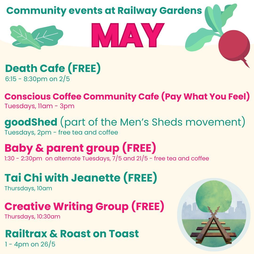 Did you know that 50% of the activities held at the Gardens are now led by #community members? Here's a some highlights - but do check out our programme for everything that's coming up in May 👉 buff.ly/3IgzVrg
