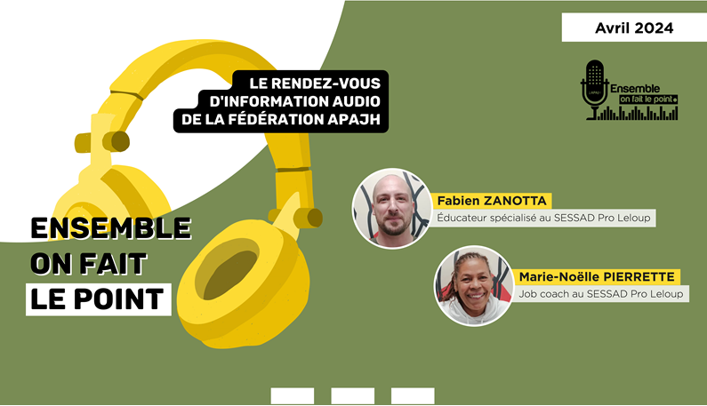 APAJH's tweet photo. 🎙️Le #podcast « Ensemble, On Fait le Point » du mois est consacré à l’inauguration du #SESSAD Pro Leloup (94) et à ses missions d’accompagnement des jeunes vers l’#emploi
👉Retour sur les 3 premiers mois du SESSAD Pro avec 2 professionnels
A écouter ! https://t.co/rncbY3pGX3 https://t.co/6ZrztKgeIM