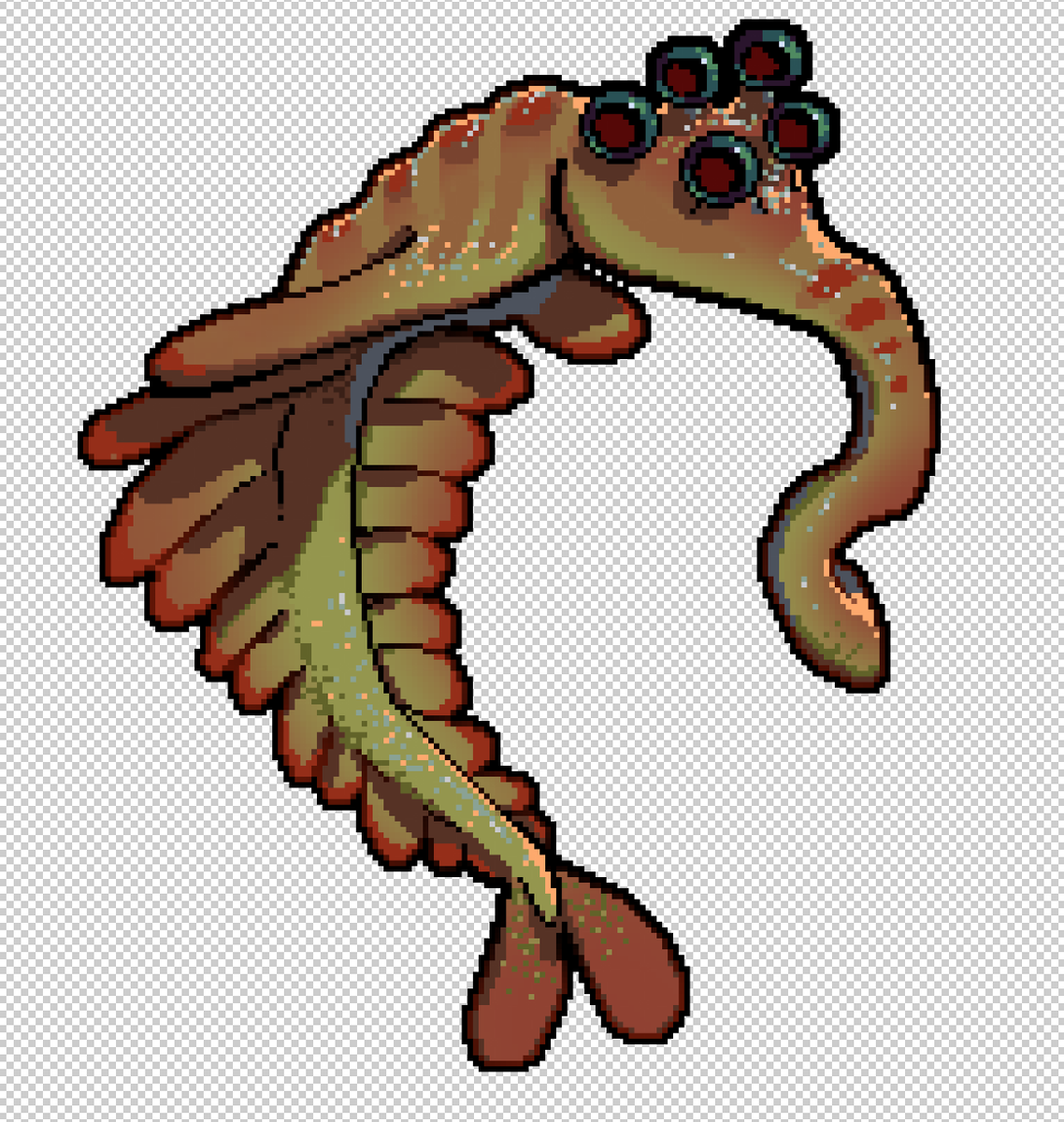 Cambrian explosion pixel art for fun