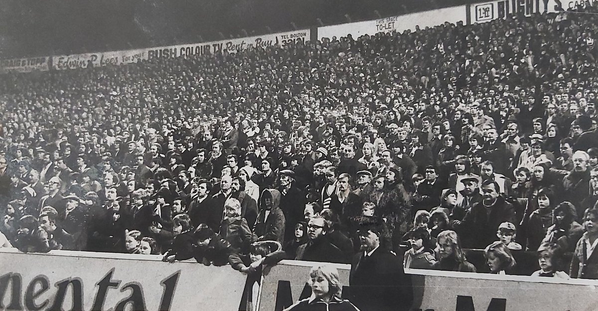 Another one from the vault. December 27, 1975, and 42,680 on at Burnden for the visit of Sunderland. #bwfc