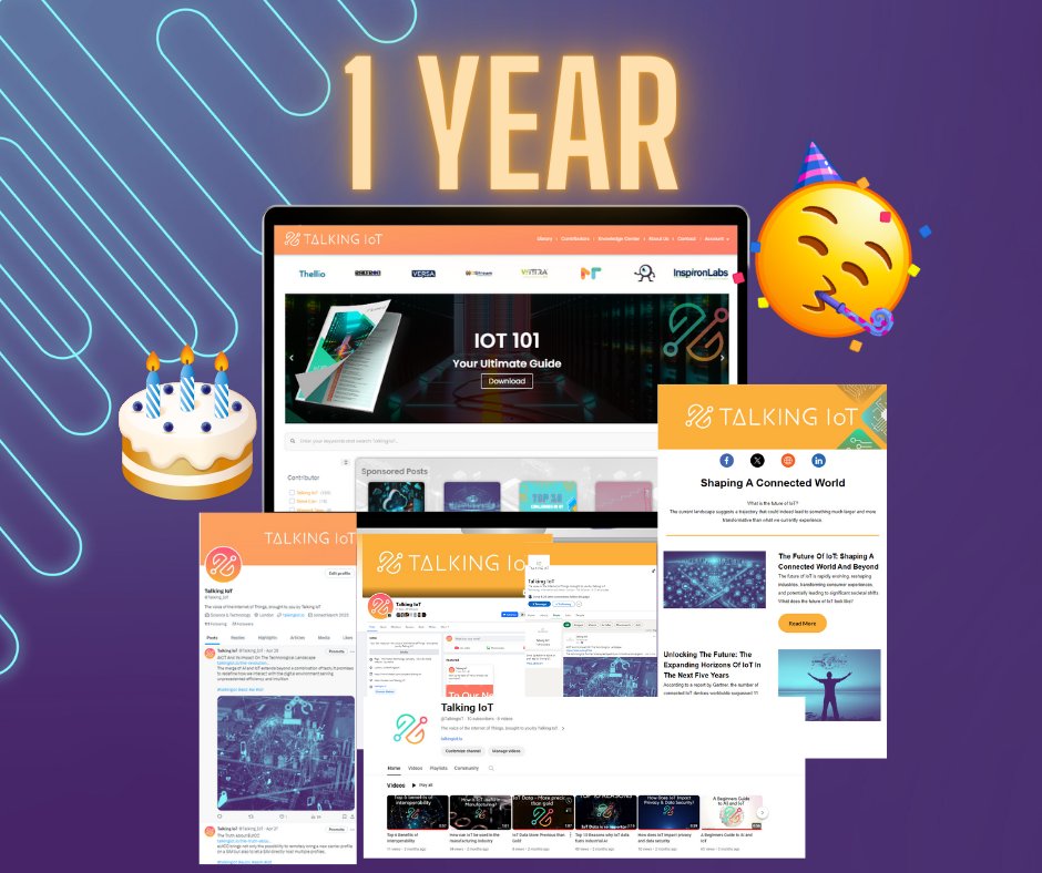 What better way to celebrate our first birthday than with the latest news roundup? 😎
🔗  mailchi.mp/talkingiot.io/…
✔ IoT Data - More Precious Than Gold
✔ Futureproof Your IoT Investment
✔ Building The Smart Cities Of Tomorrow

#talkingiot #iotnews #iot #ai #iotdata #technews