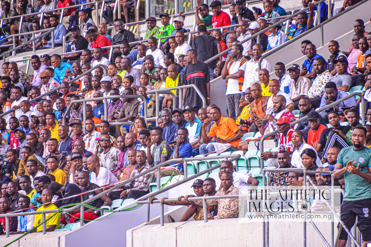 Nigerians love the NPFL! I know you've been reading or you are guilty of saying that people don't watch the NPFL. Here is a proof that we love our football. Fans at the Godswill Akpabio Int'l Stadium during the Akwa United v Kano Pillars match. REPOST if you love the NPFL