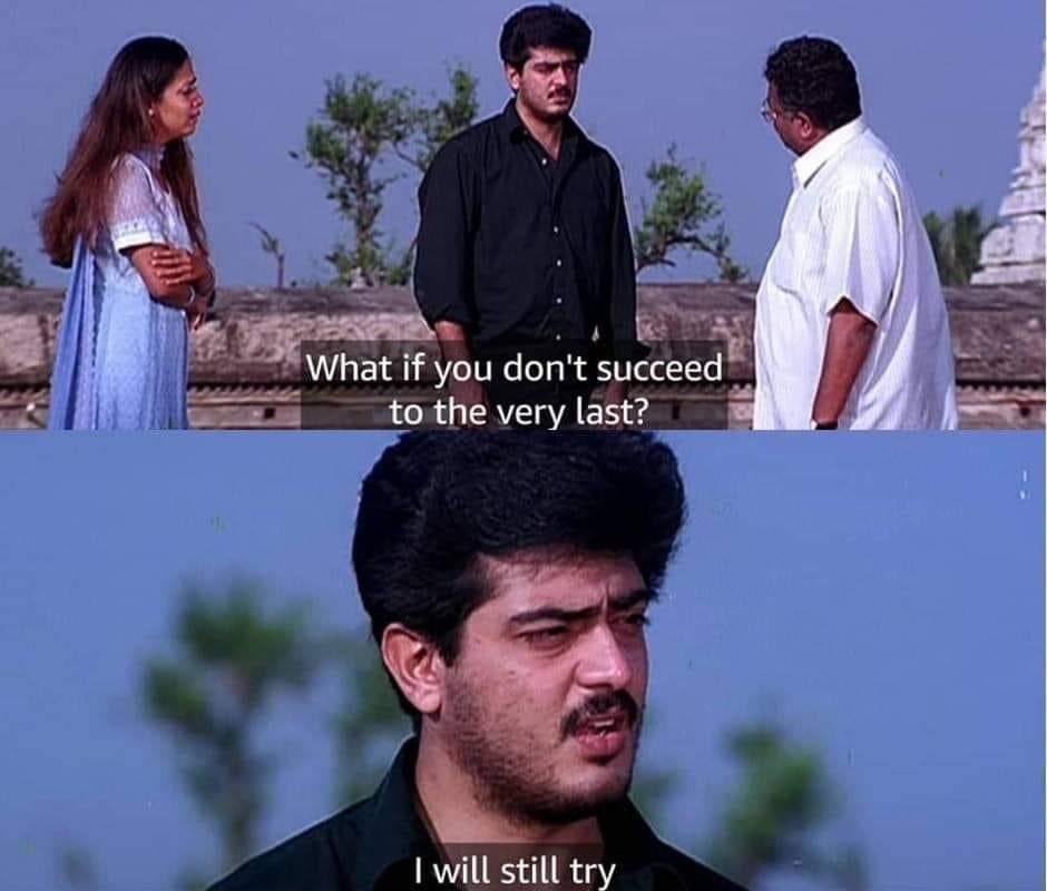 after watching the interview of kavin with @baradwajrangan straight on went to watch mugavari seriously the dailouges by balakumaran still relevant beyond time period and thala script selection and acting is the best part ❤️🙏🏼 #Mugavari #AjithKumar #Kavin