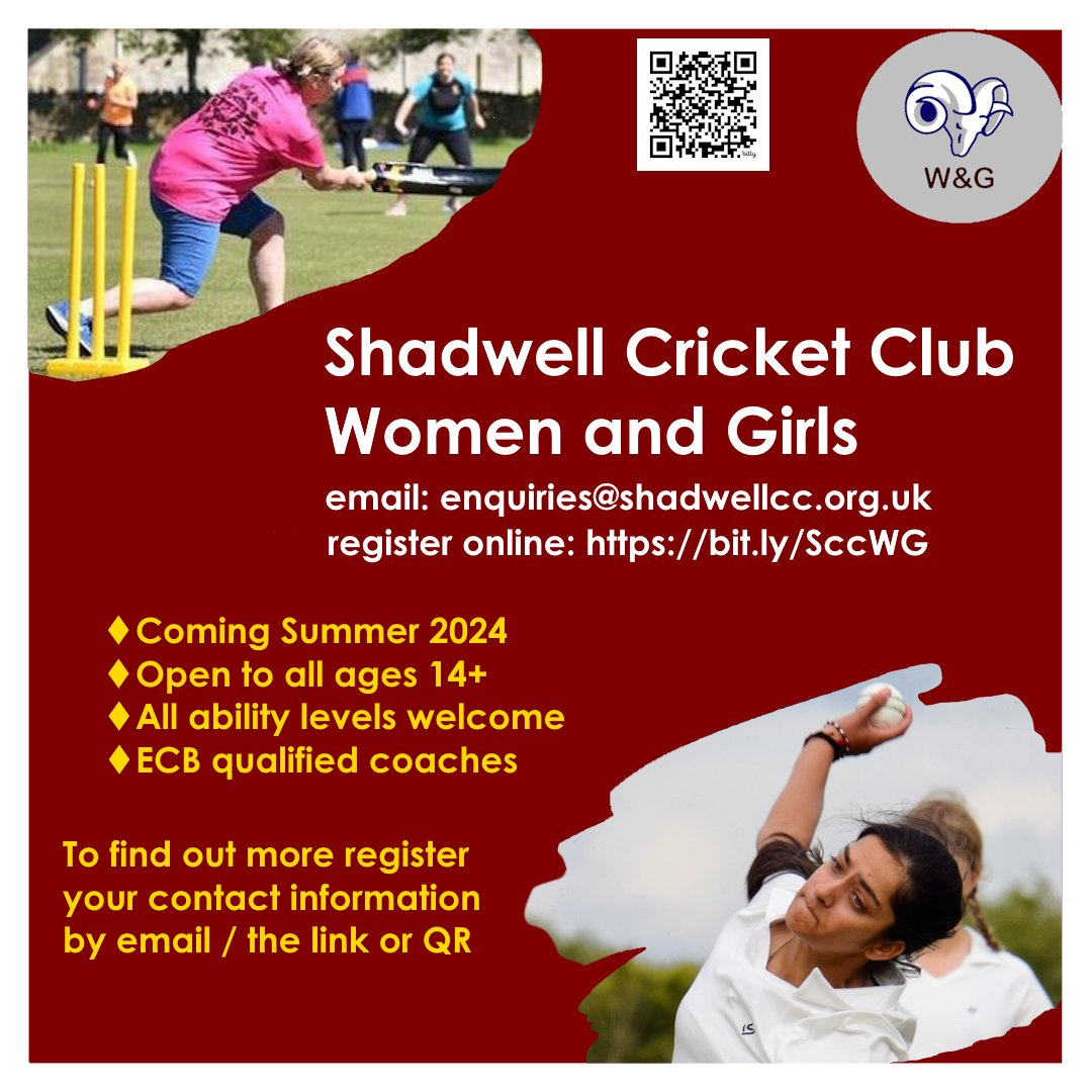 We're pleased to announce the launch of our NEW Women and Girls Section - if you're interested please register (free) here bit.ly/SccWG - we hope to get things up and running later in the summer.