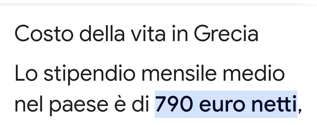 I Datiih lEconomiciihh.🤦🏻 Lo stipendio medio è di 790 euro. La vita costa quasi come in Italia. Un caffè costa 1,3 Non sai di cosa parli. Eppure basterebbe gugol.