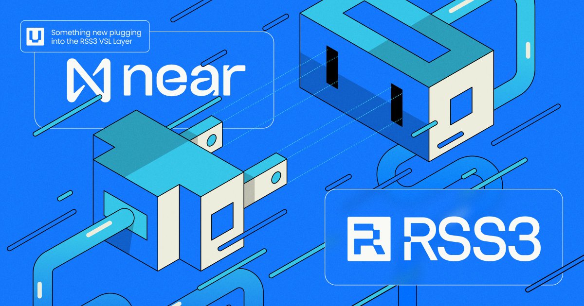 🟦🔌[NEAR]
RSS3 VSL now officially integrating @NEARProtocol Data Availability - offering the most costs effective environment for #AI Social & Search dApps

Together we advance infrastructure that enables truly Open AI development - the #OpenInformation Layer. Details incoming.