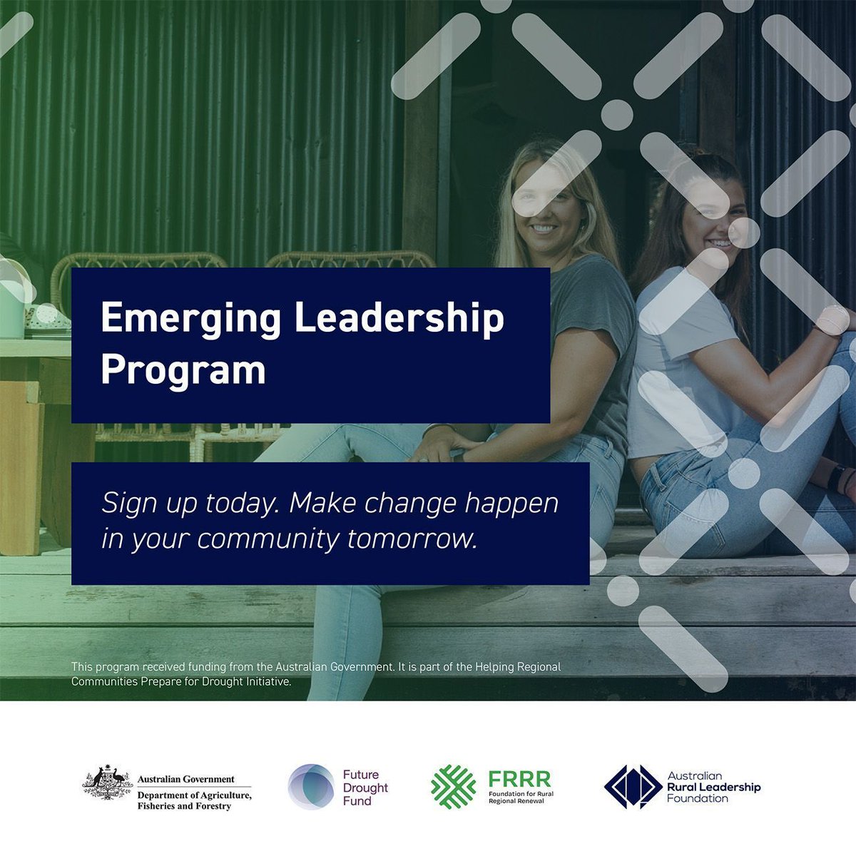 The Emerging Leadership Program hosted by the @ARLFNews aims to develop self-awareness, resilience, and effective leadership skills in agricultural communities facing drought and climate issues. 
Read more and apply: buff.ly/4bhftDP
@VicHub_Drought @FRRR_Oz #AusAg #FDF