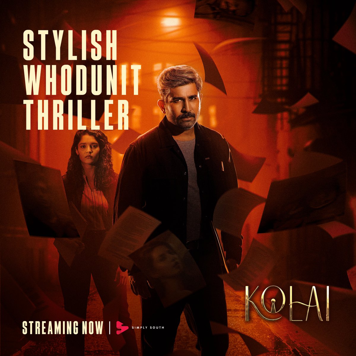 A stylish whodunit thriller to watch this weekend! 🔍 #Kolai, now streaming on Simply South worldwide, excluding India. WATCH ▶ simplysouth.tv/kolai - @DirBalajiKumar | @ritika_offl | @Meenakshiioffl | @FvInfiniti | @lotuspictures1 | @bKamalBohra | @Dhananjayang |…