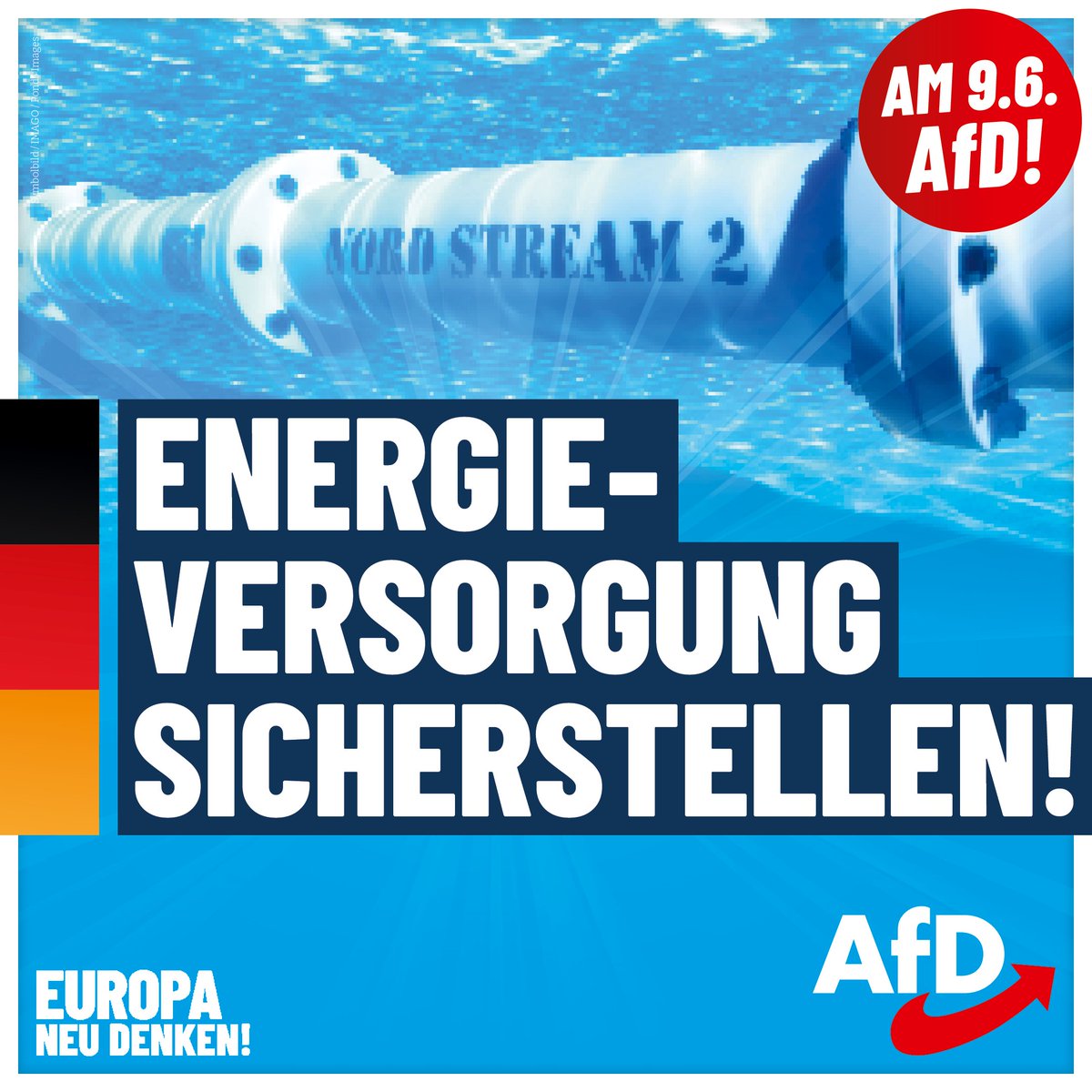 Wusstest Du, wieviel Geld Du mit der Energiepolitik der #AfD sparst? Unsere Stromrechnungen explodieren. Die AfD will die Menschen entlasten: EEG-Umlage und CO2-Abgabe streichen! #DeshalbAfD Informiere Dich jetzt auf afd.de/europa-neu-den… über unsere Ziele für Europa!