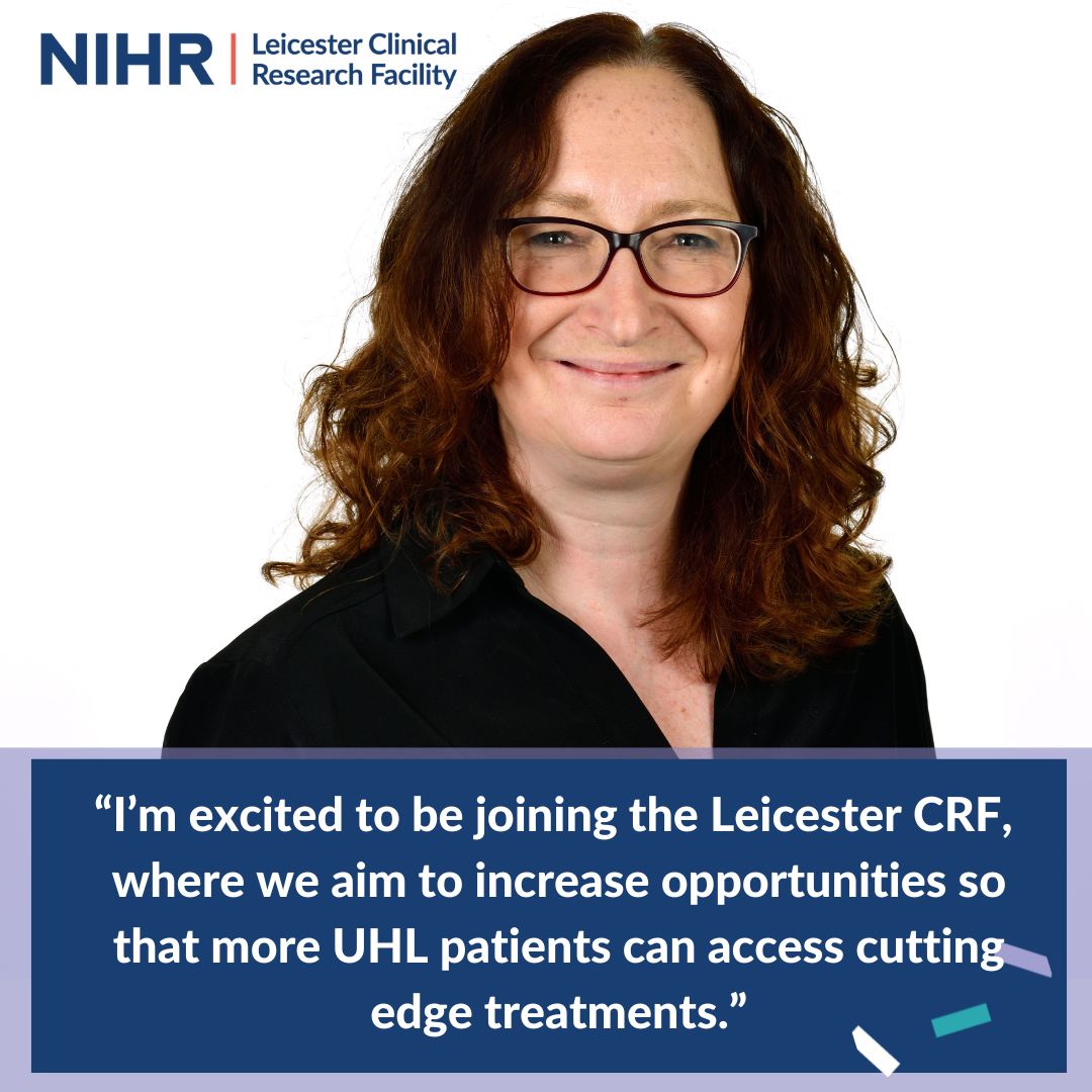 The NIHR Leicester Clinical Research Facility @Leic_hospital has welcomed its new Operations Director, Juliette Verheyden, this April. For more on Juliette, and the work of the #NIHRLeicesterCRF visit our website leicestercrf.nihr.ac.uk/crf-welcomes-n…