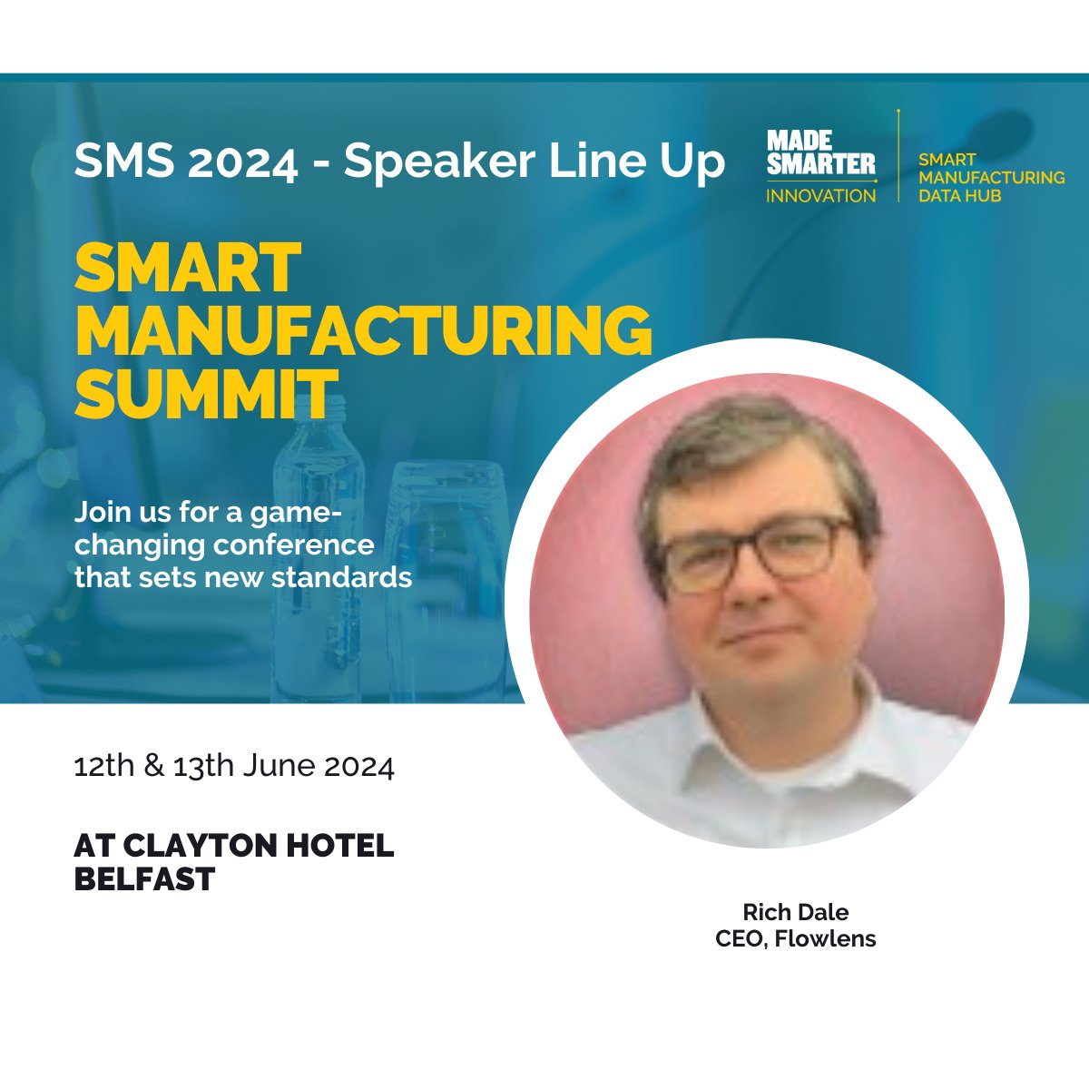 ⭐ Rich Dale from Flowlens Manufacturing CRM & MRP Software is speaking at the SMS24 in June.

Register here for the Earlybird rate: eu1.hubs.ly/H08ShkL0