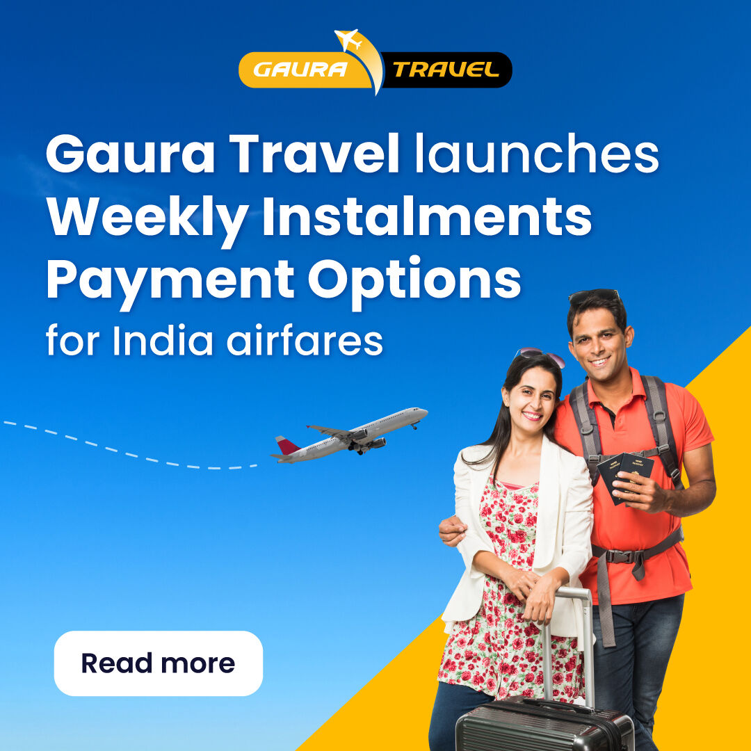 Gaura Travel, making it easy to fly home more often ✈️🏠

To know more about the Book Now, Pay Later payment option, visit bit.ly/book-now-pay-l…  💳

 #gauratravel #gdeals #travelindia #indiatickets #indiansinaustralia #indiansinmelbourne #indiansinsydney