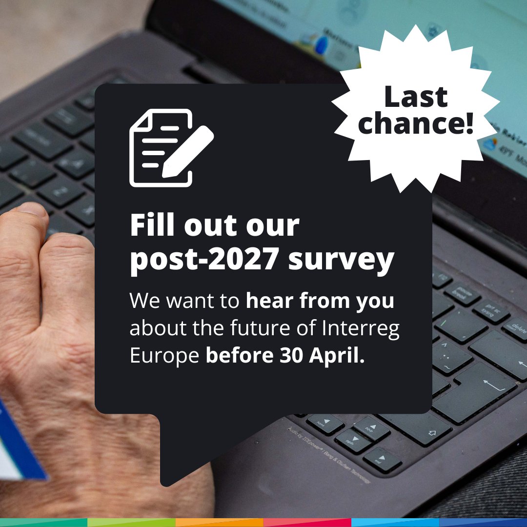 ⏰ Time is running out to give us your feedback! 📝 We're preparing the future of our programme and have created an online survey for you to fill out about the post-2027 period. ⏳You have until the end of today to fill out our online survey ➡️ bit.ly/43SKzPI