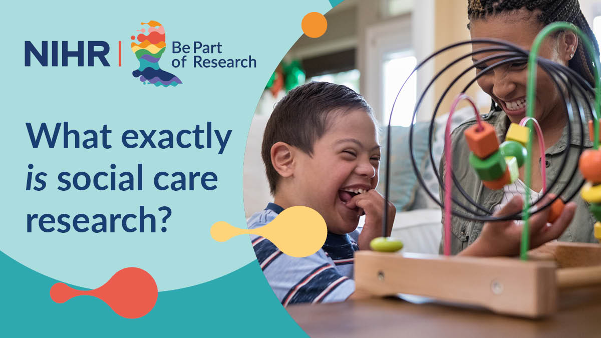 Social care isn’t just for older people - and neither is the research in this area. Read our latest blog to find out what social care research is all about ⬇️ bepartofresearch.nihr.ac.uk/news-and-featu…