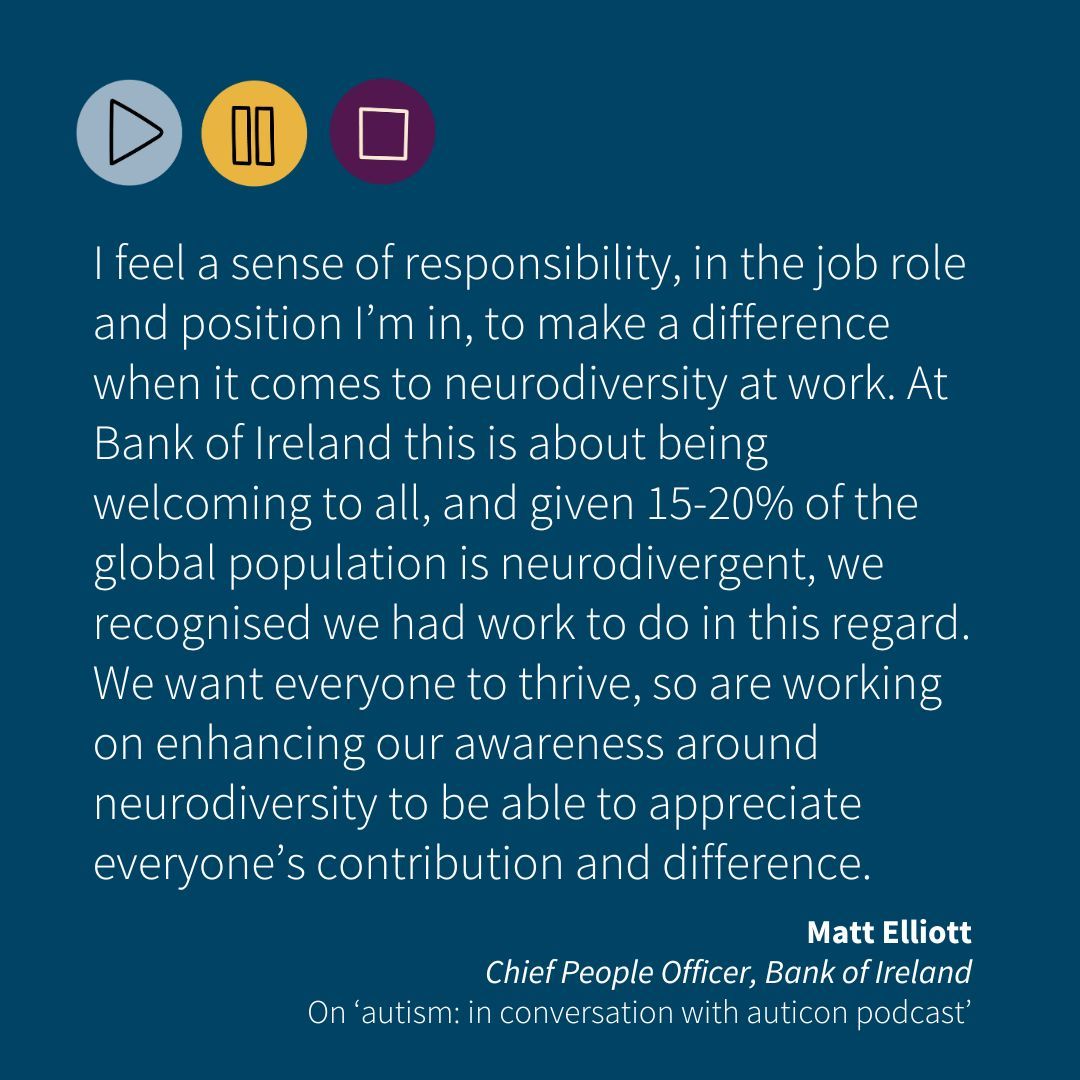 It was great to bump into Matt Elliott from @bankofireland at the D&I Conference in London last week and to hear him talking about their Neuroinclusion Strategy as part of their drive to be 'welcoming to all'. Listen to our podcast, featuring Matt here: buff.ly/3wgNvcD