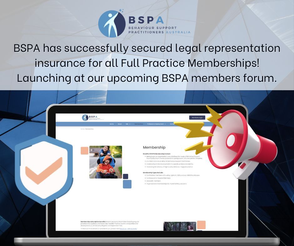 We're thrilled to announce that BSPA has secured legal representation insurance for all Full Practice Memberships! ️

This is a fantastic benefit that will be officially launched at our upcoming BSPA members forum.

If you haven’t signed up with BSPA, now is the perfect time!
