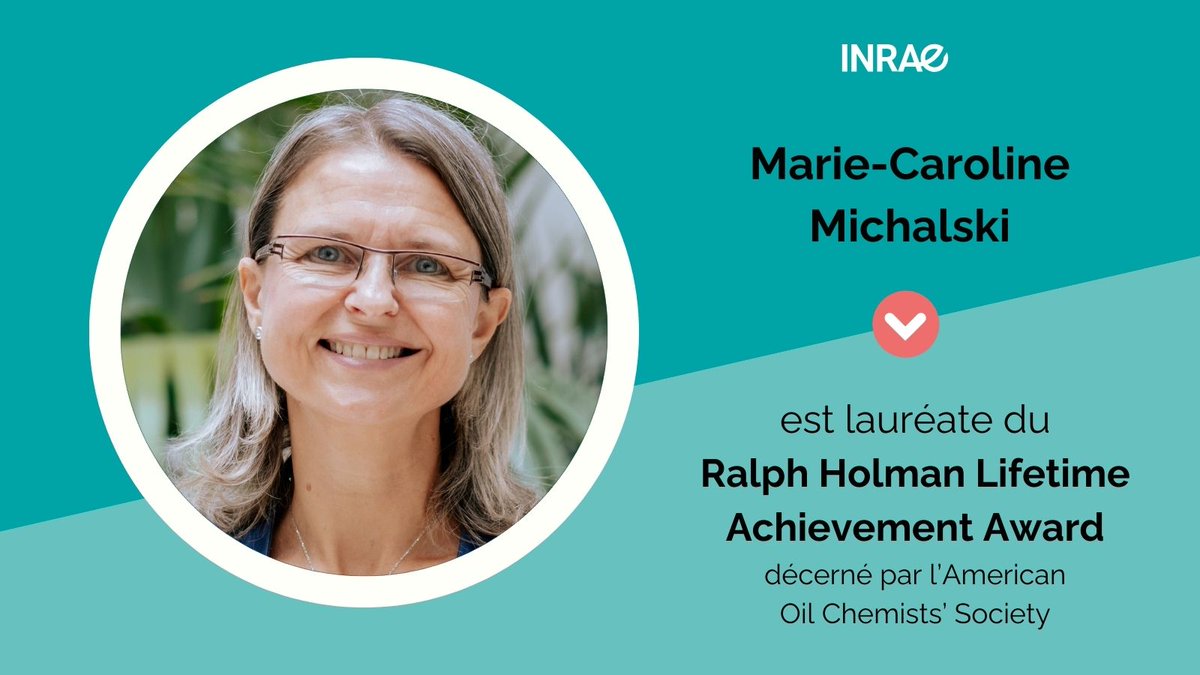 🏆🎉Bravo à Marie-Caroline Michalski, directrice de recherche au laboratoire CarMen d'INRAE, qui reçoit le prestigieux prix 'Ralph Holman Lifetime Achievement' pour ses travaux sur les lipides et l'obésité 👇 🔬🧐Elle a démontré (entre autres !) le concept de  lipides rapides ou…