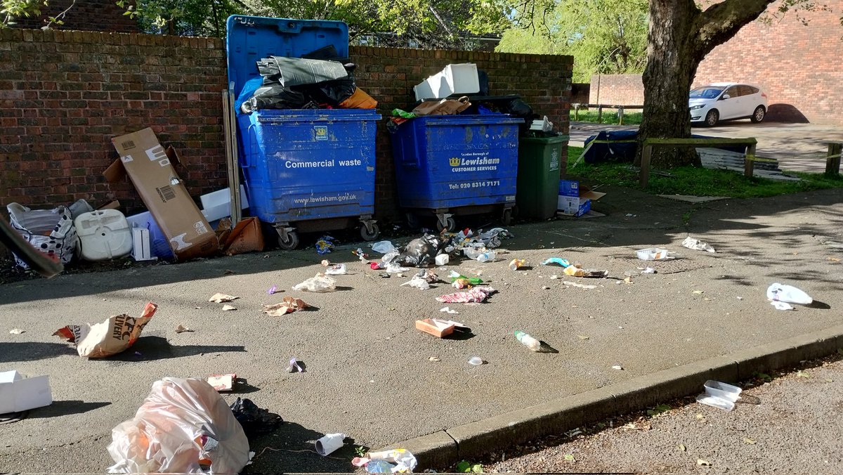 I tidied that yesterday! #bins #rubbish #litter #se26 #sydenham #bellgreen